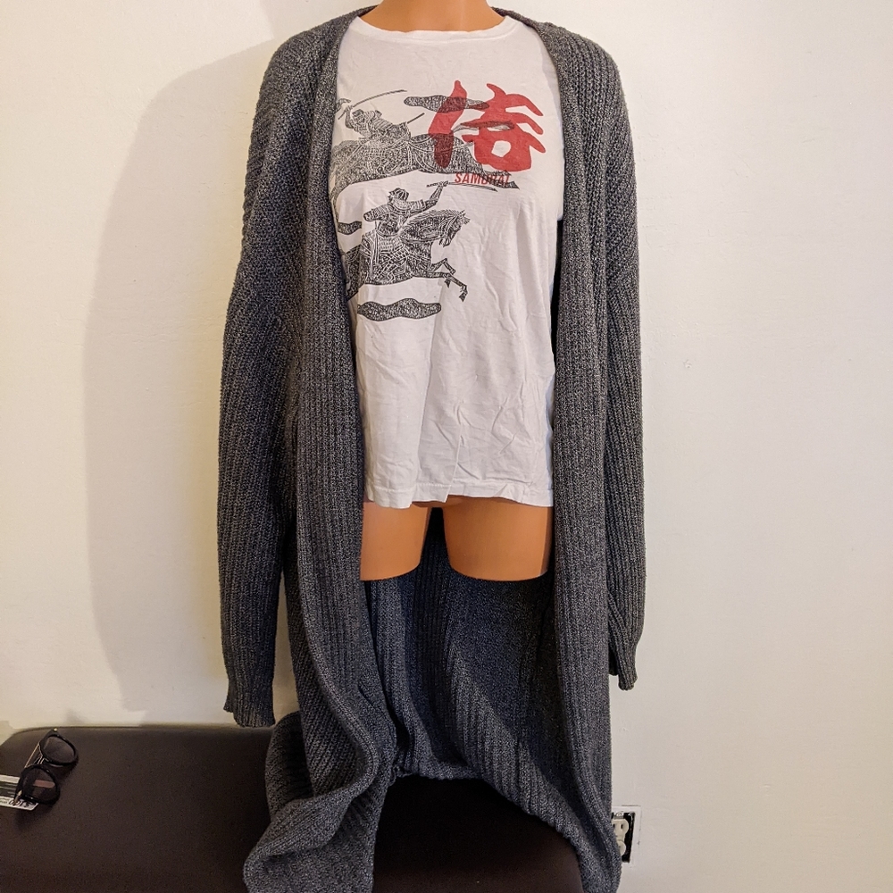 American Apparel long thick knit cardigan M